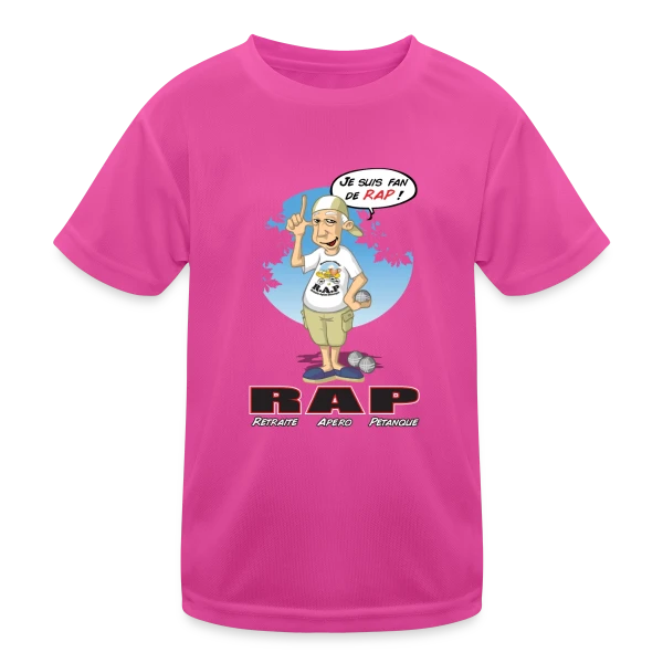 Retraite Idéale : Apéro & Pétanque à Volonté sur T-shirt sport Enfant