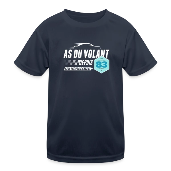 As du Volant 1983 - Légende de la Route sur T-shirt sport Enfant