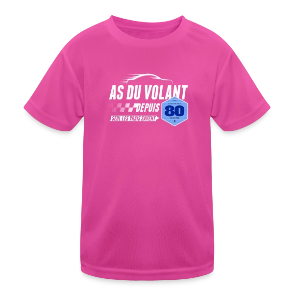 As du Volant depuis 1980 - T-Shirt Humoristique sur T-shirt sport Enfant