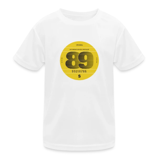 Voiture Vintage France 1989 - Esprit Rétro sur T-shirt sport Enfant