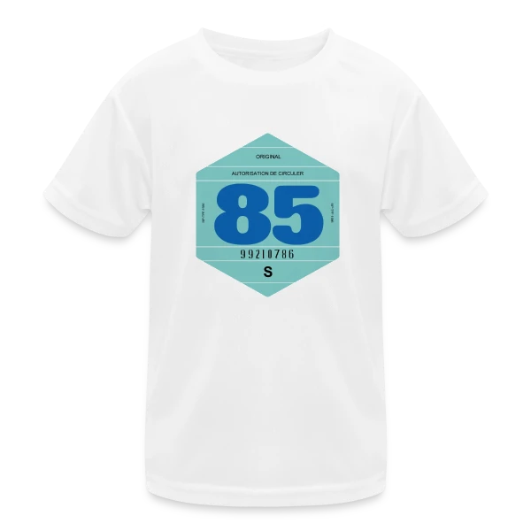 Vignette Rétro Automobile France 1985 sur T-shirt sport Enfant
