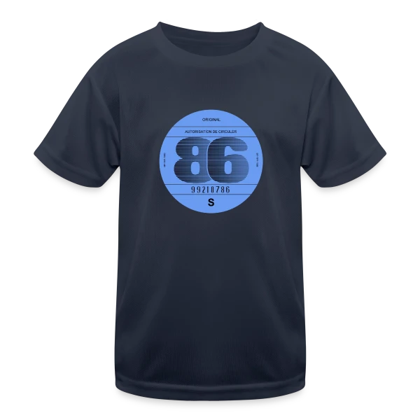 1986: Icône Rétro Automobile Française sur T-shirt sport Enfant