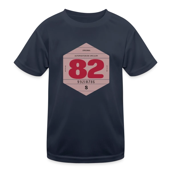 Voiture Rétro 1982 : L'Esprit Vintage Français sur T-shirt sport Enfant