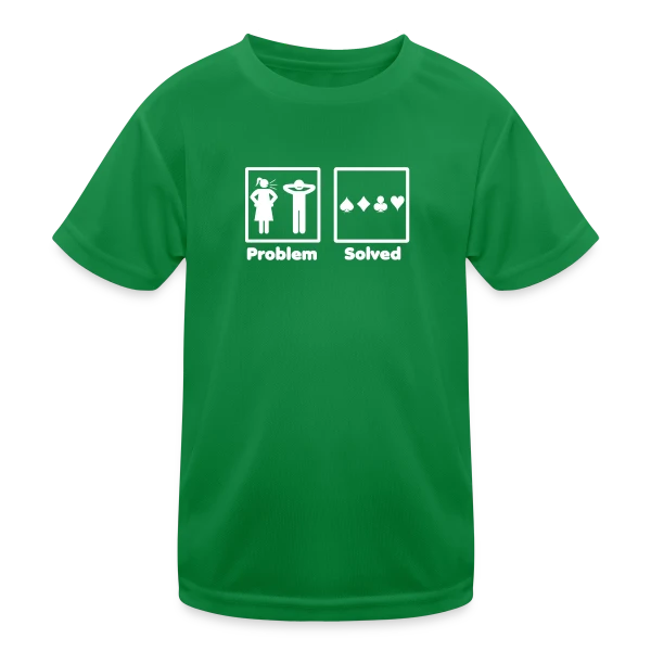 Problème Résolu: Poker! sur T-shirt sport Enfant