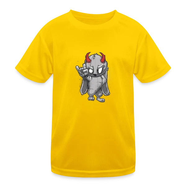 Lapin Métalleux Diabolique sur T-shirt sport Enfant