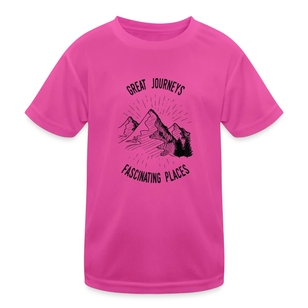 Grandes Aventures Montagneuses sur T-shirt sport Enfant
