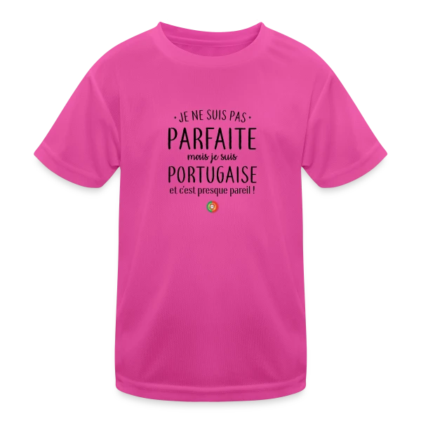 Pas Parfaite, Juste Italienne ! sur T-shirt sport Enfant