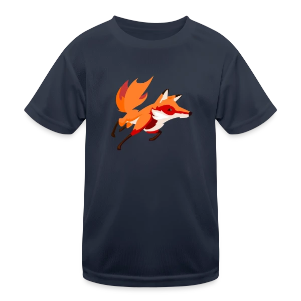 Renard Vif et Stylisé sur T-shirt sport Enfant