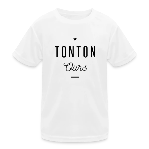 Tonton Ours sur T-shirt sport Enfant