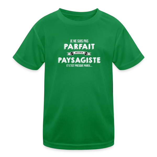 Paysagiste Fier Bannière sur T-shirt sport Enfant