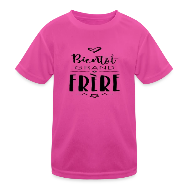 Bientôt Grand Frère sur T-shirt sport Enfant