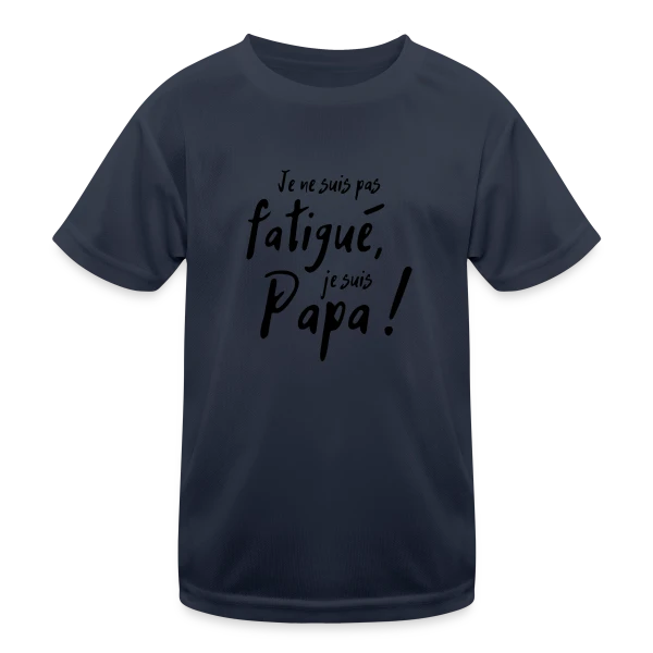 Mon Papa Héro sur T-shirt sport Enfant