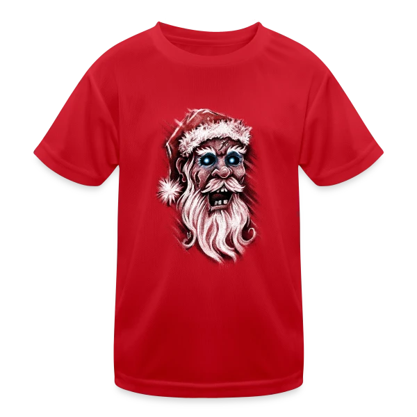 Père Noël Zombie sur T-shirt sport Enfant