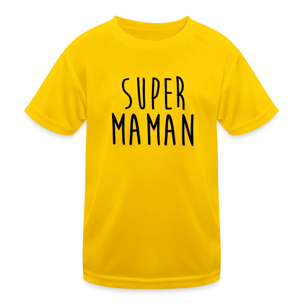 SUPER MAMAN : T-shirt Hommage à une Héroïne sur T-shirt sport Enfant