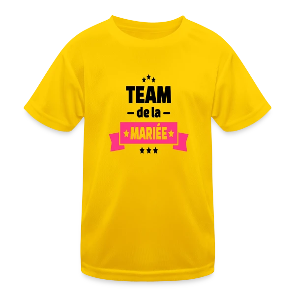 Team de la Mariée : EVJF Inoubliable entre Amies sur T-shirt sport Enfant