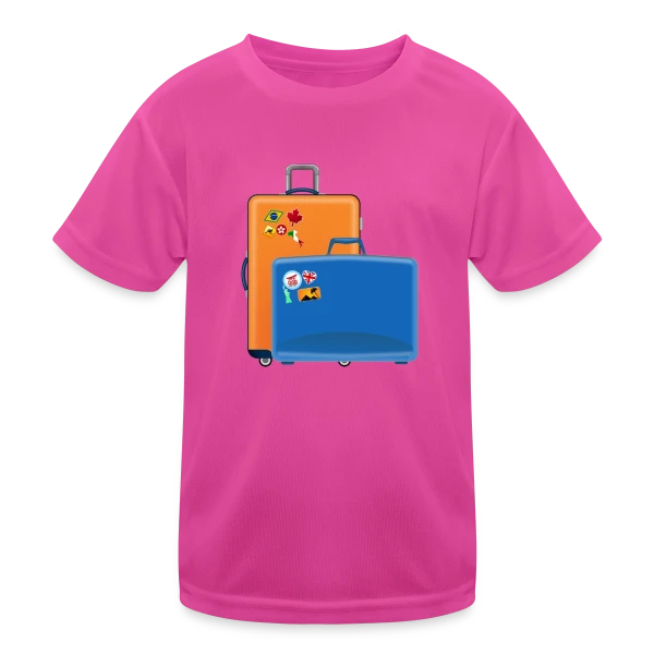 Valises du Monde Entier sur T-shirt sport Enfant