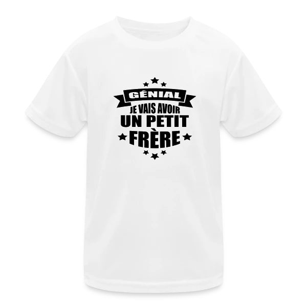 Bientôt Petit Frère : L'Annonce Adorable sur T-shirt sport Enfant