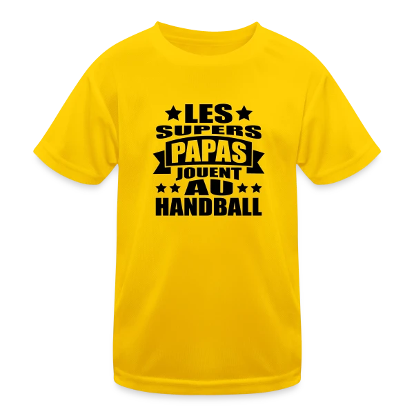 Papa Handball : Le Super Papa des Terrains sur T-shirt sport Enfant