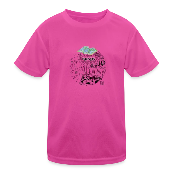 Chemins Vers Belles Destinations sur T-shirt sport Enfant