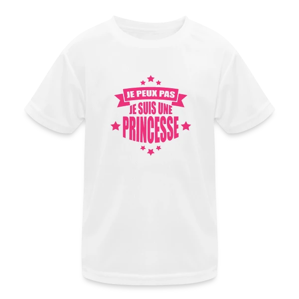 Désolée, Je Suis Princesse : Humour Royal au Quotidien sur T-shirt sport Enfant