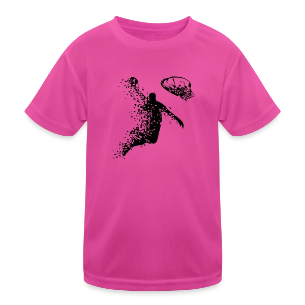 Passion Basketball : Le Donqueo sur T-shirt sport Enfant