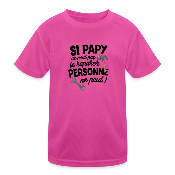 Super Papy Bricoleur sur T-shirt sport Enfant