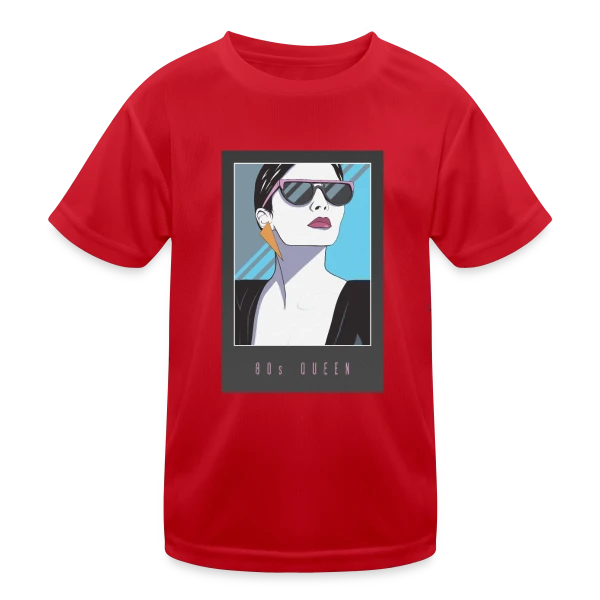 Reine des Années 80 sur T-shirt sport Enfant