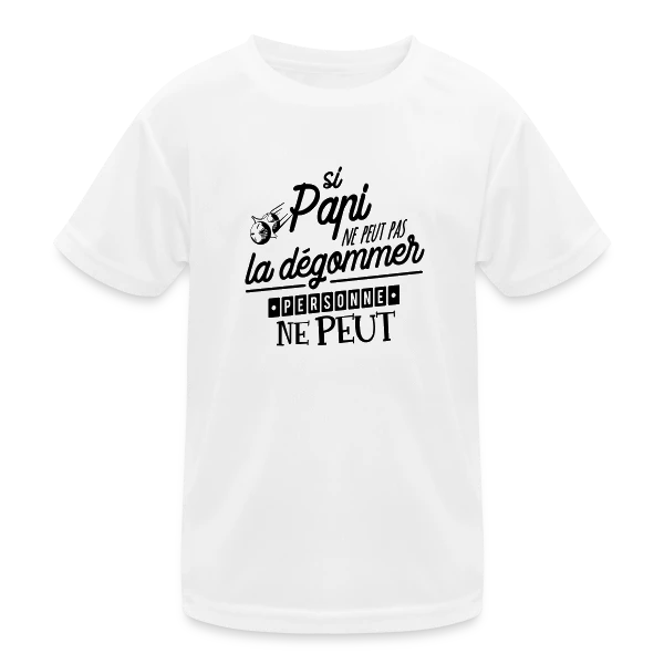 Papi Champion de Pétanque sur T-shirt sport Enfant