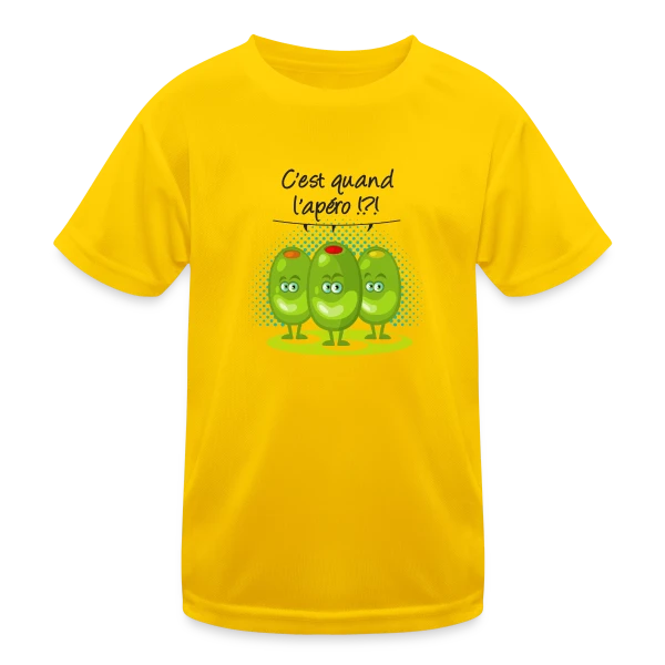 Apéro Time : L'heure Sacrée de la Détente sur T-shirt sport Enfant
