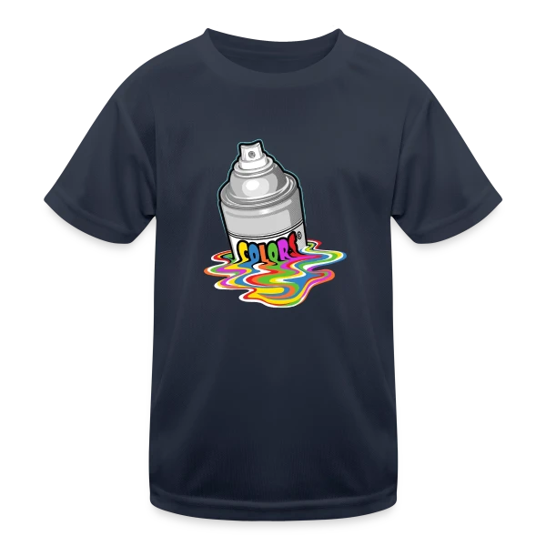Melting Spray : Création Urbaine Éclatante sur T-shirt sport Enfant