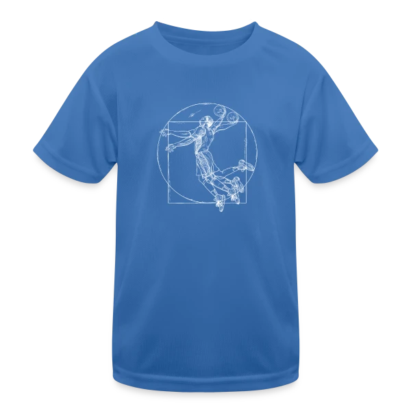 Homme de Vitruve Basketteur : Art & Sport sur T-shirt sport Enfant