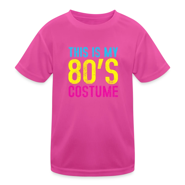 Mon Costume Années 80 sur T-shirt sport Enfant