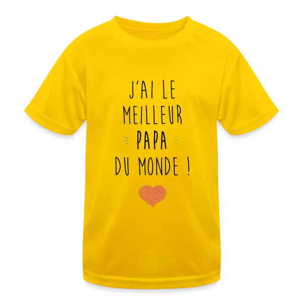 J'ai le Meilleur Papa du Monde - Déclaration d'Amour sur T-shirt sport Enfant