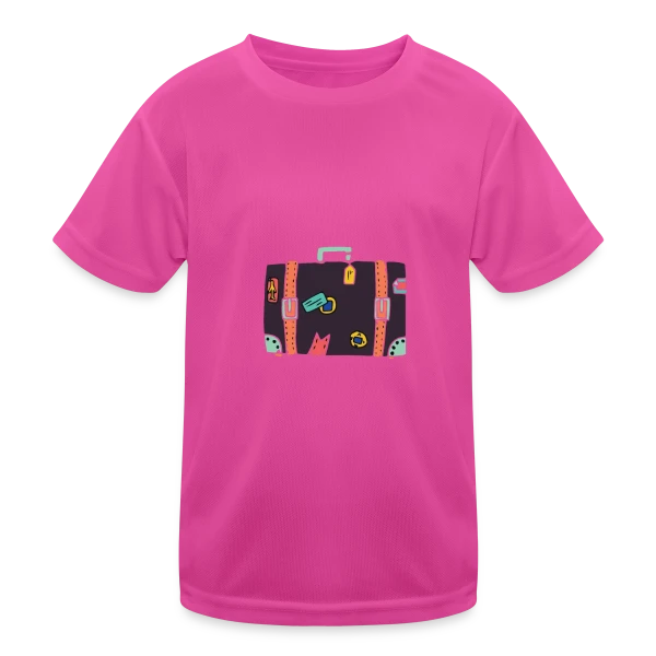 Valise Vintage Autocollants sur T-shirt sport Enfant