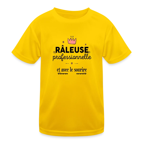 Râleuse Professionnelle sur T-shirt sport Enfant
