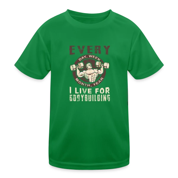 Bodybuilding: La Passion de la Musculation sur T-shirt sport Enfant