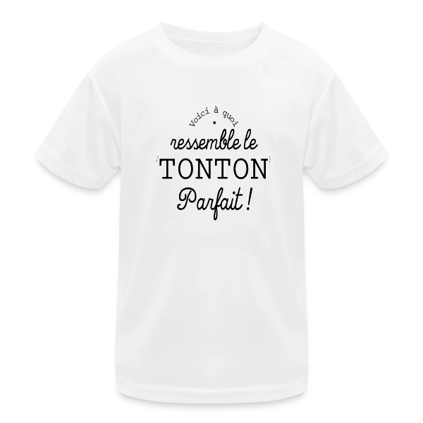 Tonton Parfait Rétro - L'Élégance Vintage sur T-shirt sport Enfant