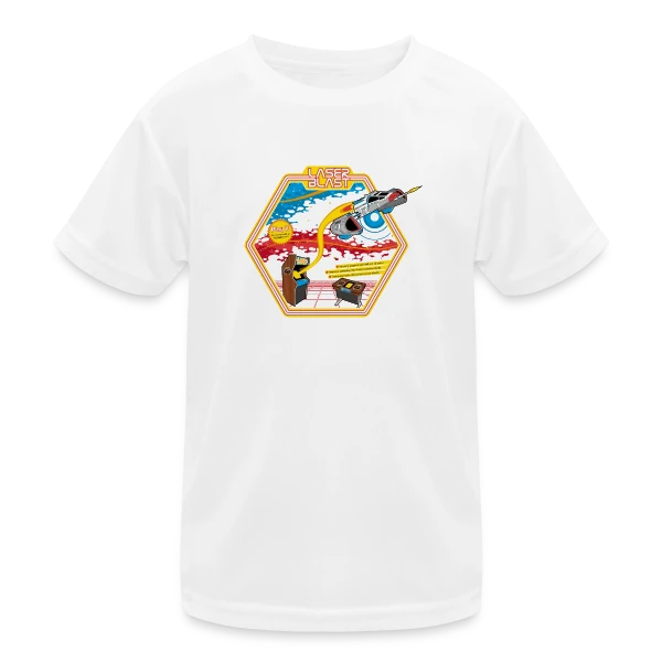 Explosion Laser : Design Lumineux sur T-shirt sport Enfant