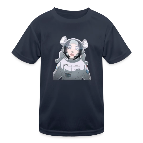 Astronaute Féminine Espace sur T-shirt sport Enfant