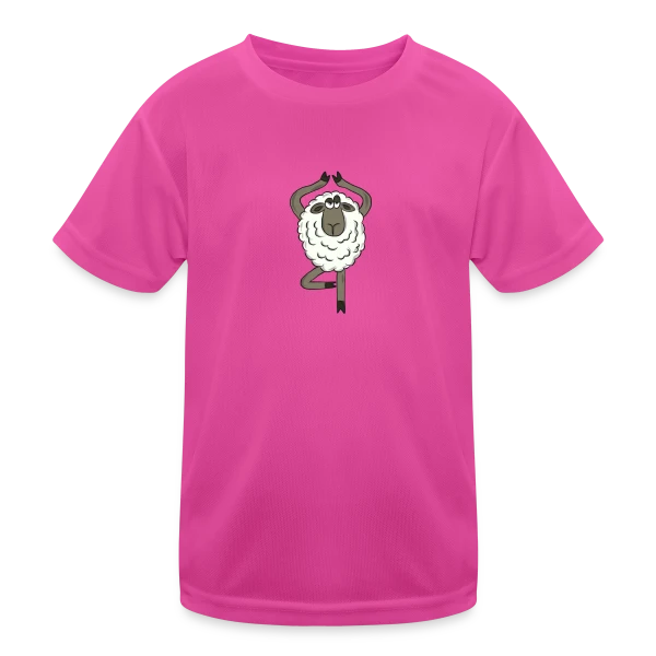 Mouton Yoga Zen sur T-shirt sport Enfant