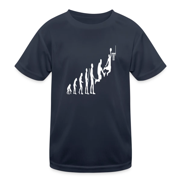 Évolution du Joueur de Basketball sur T-shirt sport Enfant