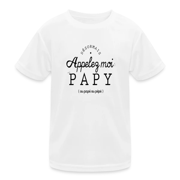 Désormais Papy sur T-shirt sport Enfant