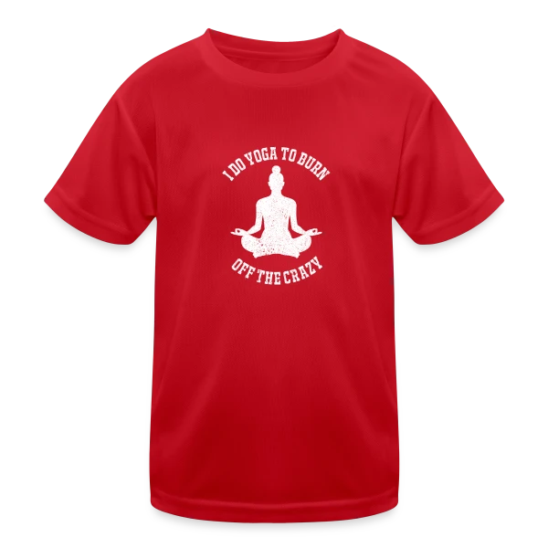 Humour Yoga Drôle sur T-shirt sport Enfant
