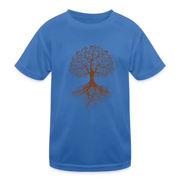 Arbre de Vie Racines Profondes sur T-shirt sport Enfant