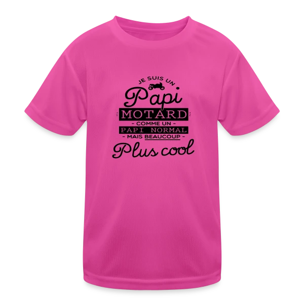 Papi Motard : Le Grand-Père le Plus Cool du Monde sur T-shirt sport Enfant