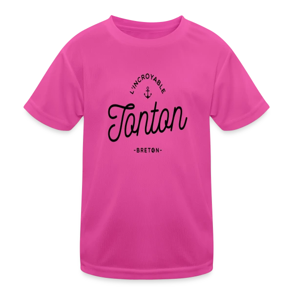 L'Incroyable Tonton Breton sur T-shirt sport Enfant