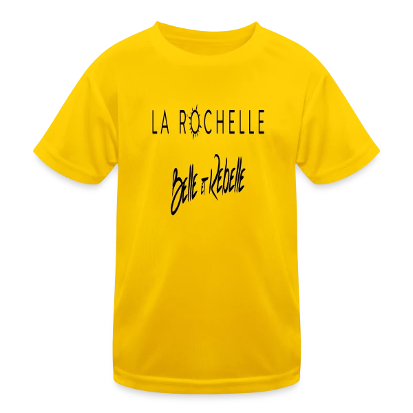 La Rochelle, Belle et Rebelle sur T-shirt sport Enfant