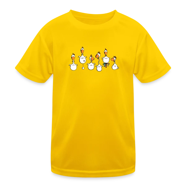 Poules folles - Verrückte Hühner sur T-shirt sport Enfant
