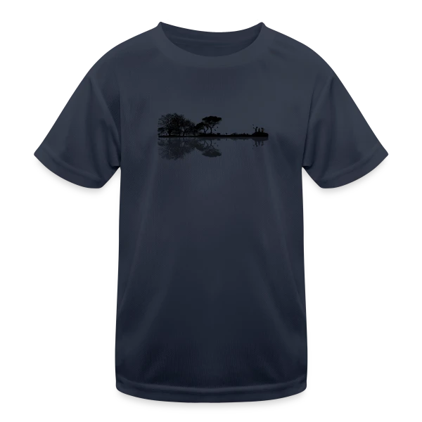 Guitare Électrique & Paysage Enchanté sur T-shirt sport Enfant