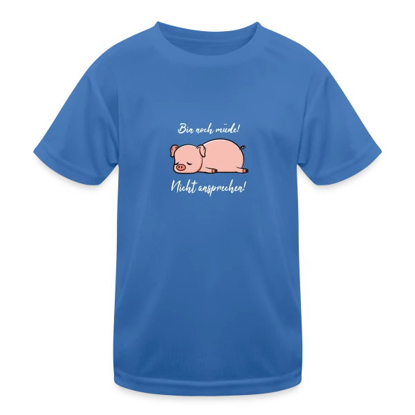 Petit Cochon Dodo sur T-shirt sport Enfant